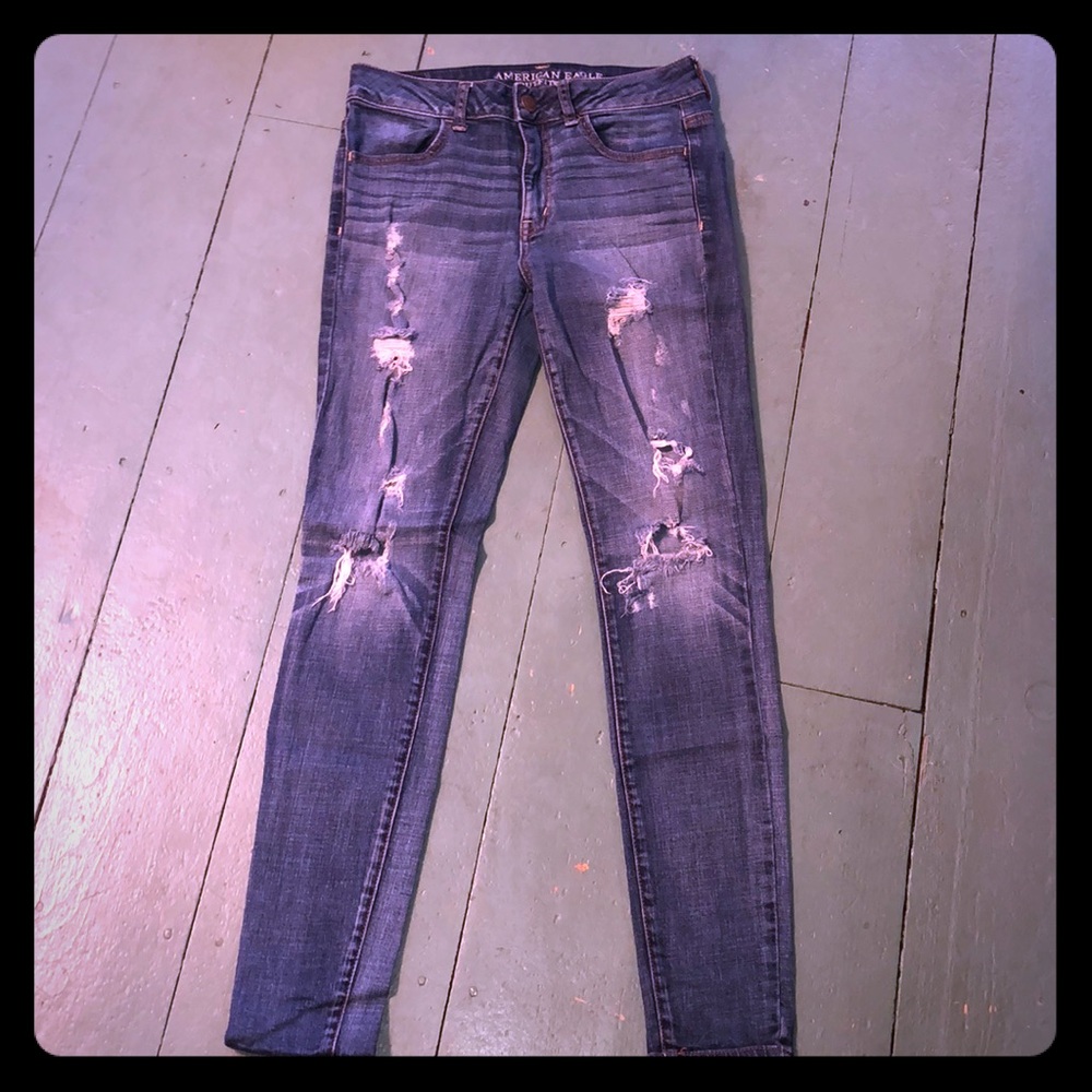 American eagle ripped jeans.